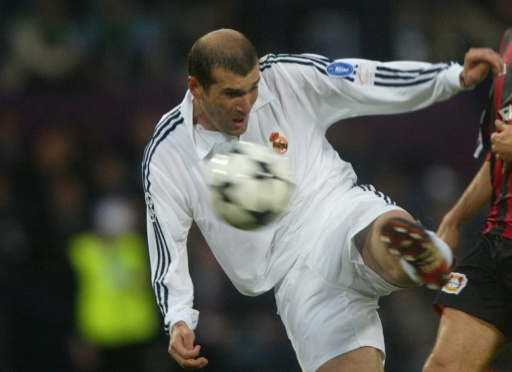 Zidane's sublime volley secured him his first and only Champions League success as a player after missing out twice with Juventus — DAMIEN MEYER / AFP
