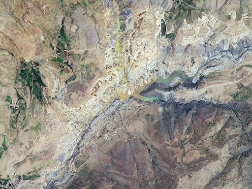 A mining site between mountains in Afghanistan's northeastern Badakhshan province — Handout / AFP