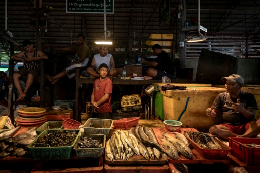 The Shwe Padauk Fish Market and older San Pya Fish Market are integral links in the Yangon food chain — Sai Aung MAIN / AFP