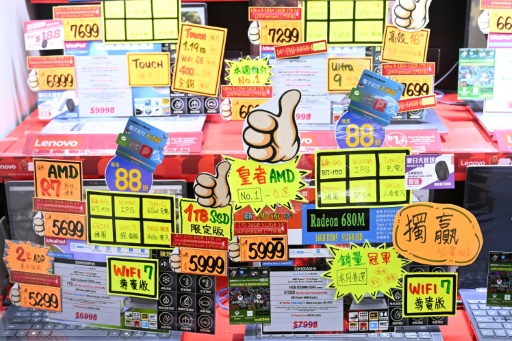 Various RAM chips and NVRAM chips and others are seen for sale in a computer centre in Hong Kong on July 28, 2026 — Peter PARKS / AFP