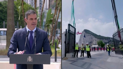 El fin de la frontera cierra la "herida abierta" entre España y Gibraltar, dice Pedro Sánchez — Jorge GUERRERO, Ignacio OLVEIRA / AFP