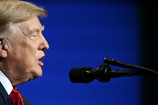 Le président américain Donald Trump prend la parole lors d'un événement organisé à Las Vegas, dans le Nevada, le 5 août 2026 — Jim WATSON / AFP