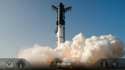 The SpaceX Starship is launching from SpaceX Starbase in Starbase, Texas, on July 24, 2026 — Handout / AFP