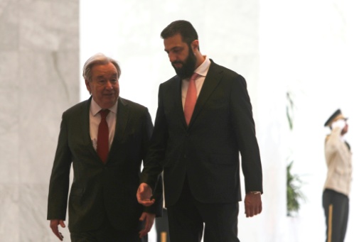 Visiting UN chief urges respect for Syria's sovereignty, international support