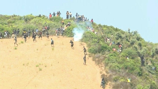 Moroccan authorities intercept migrants near border with Ceuta