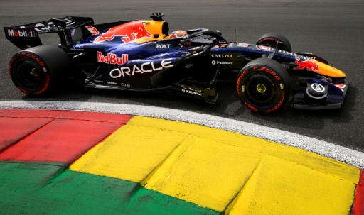 Max Verstappen found enough speed for second on the grid in qualifying at Spa-Francorchamps — JOHN THYS / AFP