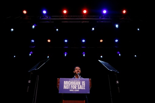 US Democratic Senate candidate Abdul El-Sayed is hoping to replace retiring Democratic Senator Gary Peters — JEFF KOWALSKY / AFP