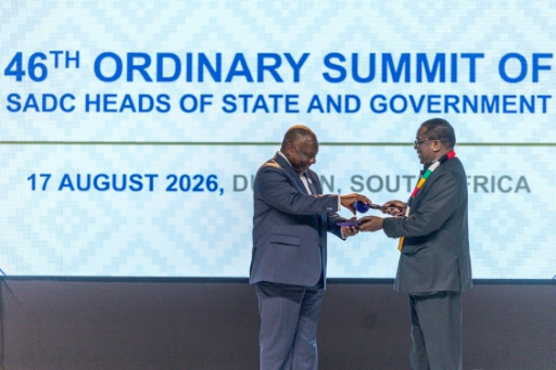 South Africa took over the rotating chairship of SADC from Zimbabwe — RAJESH JANTILAL / AFP