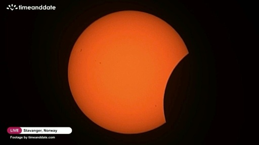 Empezó el eclipse solar