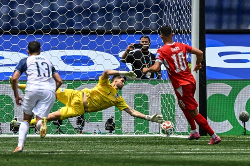 El suizo Granit Xhaka anota un gol en la victoria ante Bosnia y Herzegovina el 18 de junio de 2026