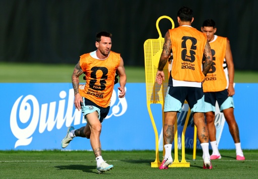 Lionel Messi durante el entrenamiento de Argentina en Kansas City el 10 de julio de 2026