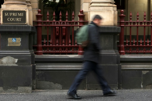 Signage at the front of the Supreme Couurt of Victoria is seen at the Supreme Court of Victoria in Melbourne on August 19, 2026 — Martin KEEP / AFP