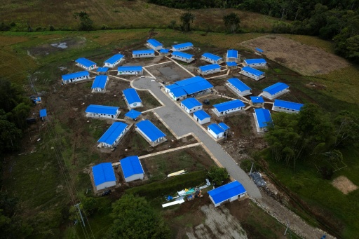 The former guerrillas are staying in a special zone in Colombia’s Putumayo department — Luis ACOSTA / AFP