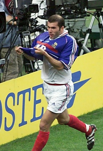Zidane scored two headers as France won the 1998 World Cup final 3-0 against Brazil — PASCAL GEORGE / AFP