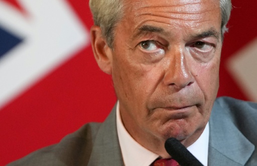 Reform UK Leader Nigel Farage triggered a by-election by resigning, but now finds himself in a battle with Count Binface — CARLOS JASSO / AFP