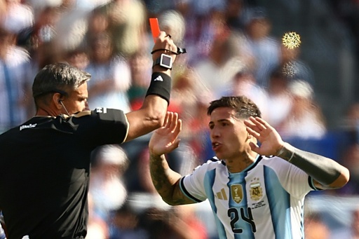 El delantero español Lamine Yamal en la semifinal del Mundial entre España y Francia en Arlington, Texas, el 14 de julio de 2026 — MAURO PIMENTEL / AFP