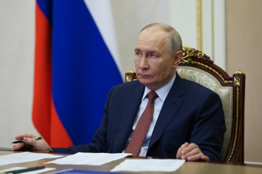 Le président russe Vladimir Poutine à Moscou le 13 juin 2026, photo diffusée par l'agence d'Etat russe Sputnik — VYACHESLAV PROKOFYEV / AFP
