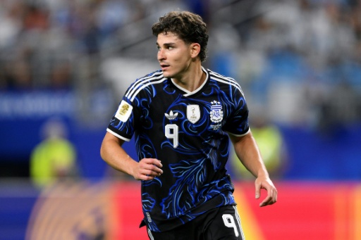 Julián Álvarez durante el triunfo de Argentina sobre Jordania el 27 de junio de 2026 en Arlington, Texas