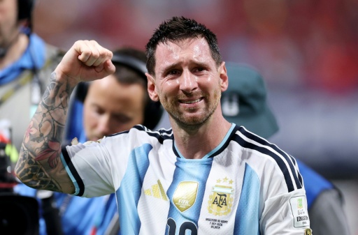 Lionel Messi celebra entre lágrimas la victoria de Argentina ante Egipto el 7 de julio de 2026 en Atlanta