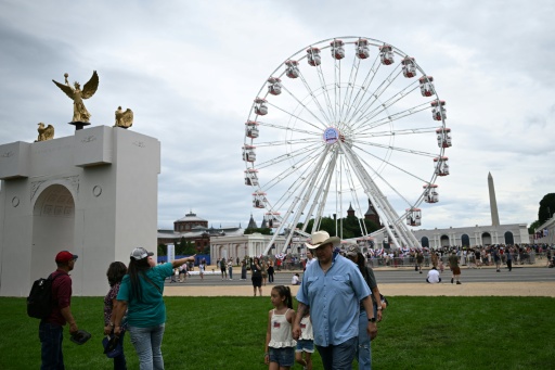 La "grande foire" pour les 250 ans des Etats-Unis sur le National Mall de Washington, le 27 juin 2026