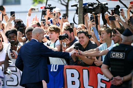 "Mon chat s'appelle Zizou": à Paris, les supporters ont accueilli le sélectionneur Zidane