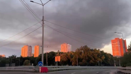 Smoke rises over Ukraine's Kyiv after overnight missile strikes — Maryke VERMAAK / AFP
