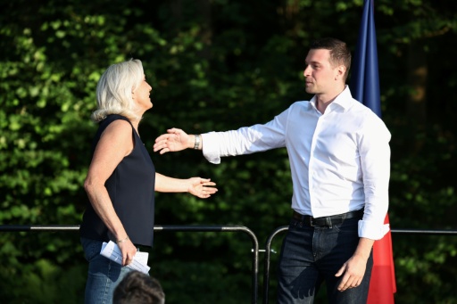 Marine Le Pen et Jordan Bardella à la fête champêtre du RN à Liévin le 4 juillet 2026