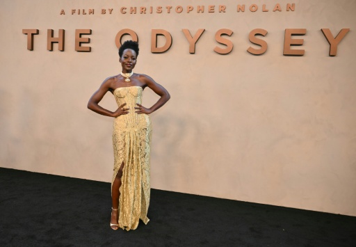 The casting of Kenyan-Mexican actress Lupita Nyong'o as Helen of Troy in 'The Odyssey' has sparked outrage in some corners of the internet — ANGELA WEISS / AFP