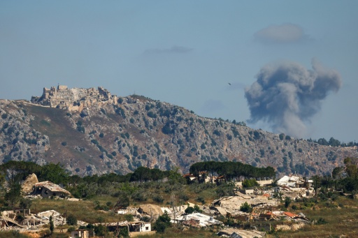 Israeli troops captured the Crusader fortress of Qalaat al-Chakif or Beaufort Castle in May — Jalaa MAREY / AFP