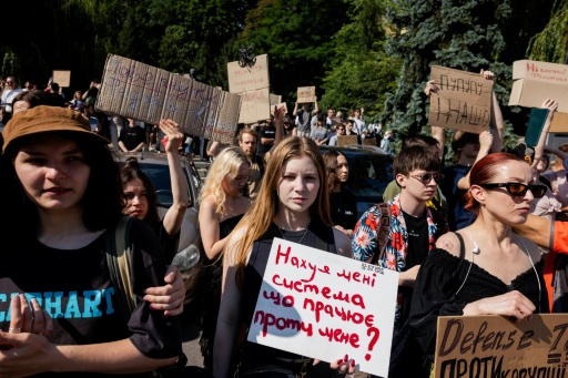 Protests erupt across Ukraine against defence minister's ouster