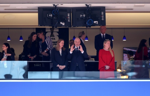 O presidente da Fifa, Gianni Infantino, comparece à partida entre Estados Unidos e Bélgica em Seattle, em 6 de julho de 2026.