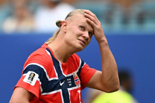 El delantero noruego Erling Haaland en el partido de cuartos de final del Mundial entre Noruega e Inglaterra, en Miami, el 11 de julio de 2026