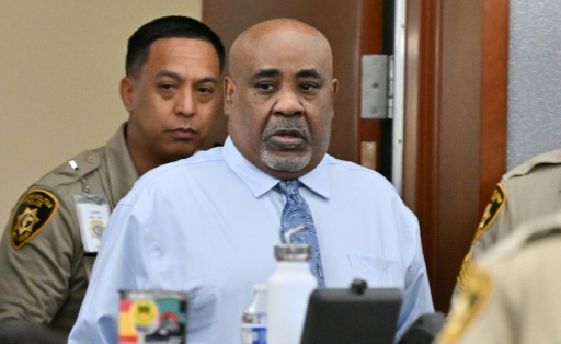 Duane 'Keffe D' Davis arrives at court in Las Vegas for the first day of jury selection in his murder trial related to the 1996 killing of rapper Tupac Shakur — David Becker / AFP