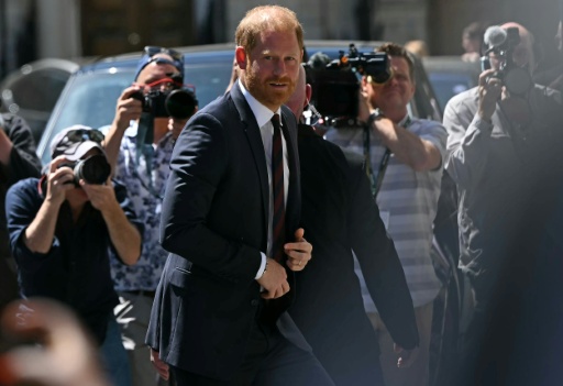 Le prince Harry, duc de Sussex, arrive à Chatham House pour assister à la 14e conférence de la Fondation des Invictus Games intitulée, le 7 juillet 2026 à Londres — JUSTIN TALLIS / AFP