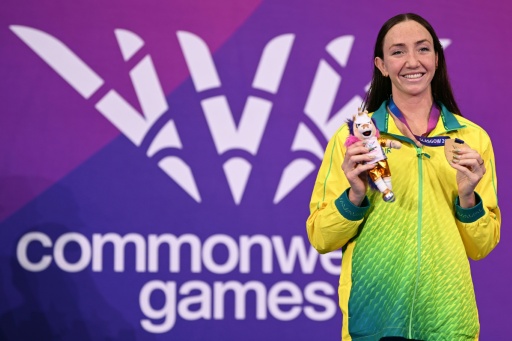 Lani Pallister completed a Commonwealth Games treble of 400, 800 and 1500m gold — Oli SCARFF / AFP