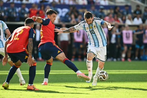 Le capitaine argentin Lionel Messi lors de la finale de la Coupe du monde entre l'Argentine et l'Espagne au MetLife Stadium d'East Rutherford le 19 juillet 2026 — Paul ELLIS / AFP