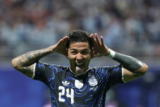 Argentina's midfielder #24 Enzo Fernandez