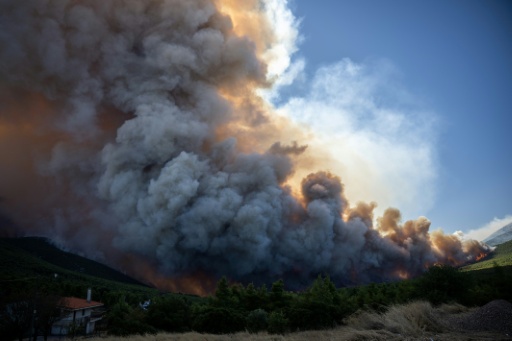 Water bombers take to skies as Greece battles wildfires