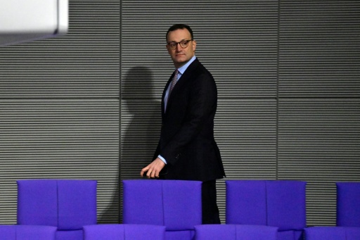 Le chef des députés conservateurs allemands, Jens Spahn, assiste à une séance plénière du Bundestag, la chambre basse du Parlement, le 5 décembre 2025 à Berlin — John MACDOUGALL / AFP