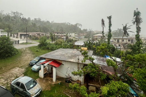 Heavy rain was falling in Saipan, the main island of the Northern Marianas, as Super Typhoon Bavi approached