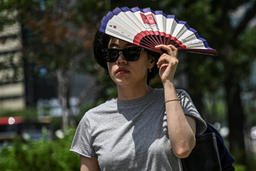 Los datos de la KMA muestran que el número anual promedio de días de ola de calor en el país se ha más que duplicado hasta 19 en los últimos cinco años, frente a ocho en la década de 1970. — JADE GAO / AFP
