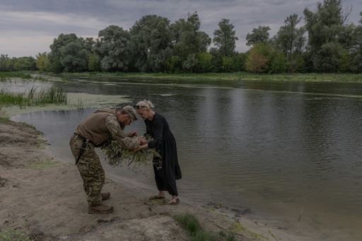 Oleksiy Yukov and his Platsdarm search unit were well-known across eastern Ukraine — Roman PILIPEY / AFP