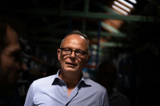 Le maire du Havre et candidat à l'élection présidentielle Edouard Philippe à Fesches-le-Châtel, dans l'est de la France, le 8 juillet 2026, dans le cadre de sa campagne présidentielle — SEBASTIEN BOZON / AFP