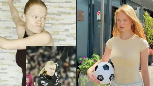 Semelhança impressionante de modelo russo com Erling Haaland viraliza