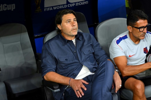 El seleccionador de fútbol argentino de Estados Unidos, Mauricio Pochettino, reacciona durante el partido del Mundial contra Turquía, en Los Ángeles, el 25 de junio de 2026 — Patrick T. Fallon / AFP