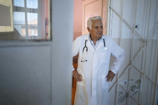 In Bulgarian mountains, local doctor still on call at 90