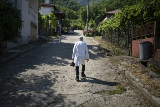 In 2023, 54.5 percent of doctors in Bulgaria were 55 or older -- the highest proportion of any country in the EU, according to Eurostat — Nikolay DOYCHINOV / AFP