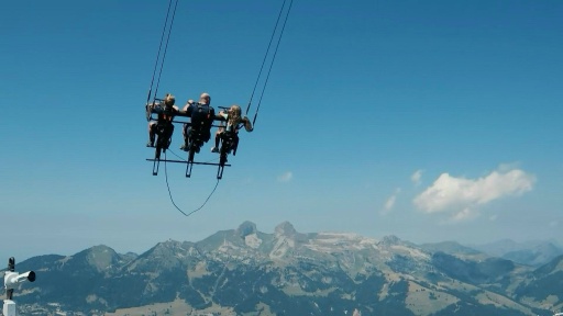 Giant swing on Swiss peak aims to boost summer tourism as Alps warm
