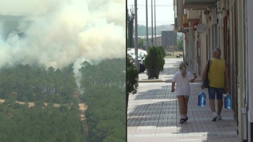 Após incêndios, milhares de pessoas retornam para casa na Espanha e na França — David Genovés, Jeremy MARTIN, Andre CRUZ / AFP