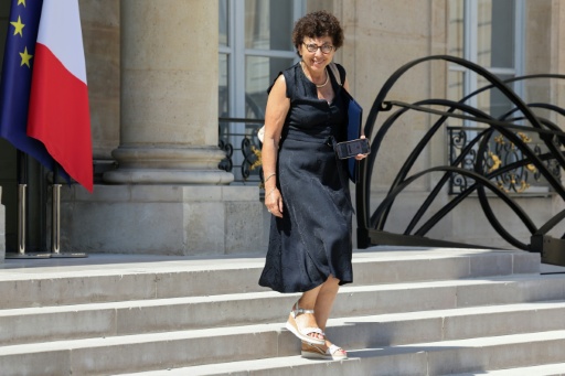 La ministre de l'Environnement, Monique Barbut, quitte l'Elysée à Paris après la réunion hebdomadaire du Conseil des ministres, le 24 juin 2026 — MEHDI FEDOUACH / AFP